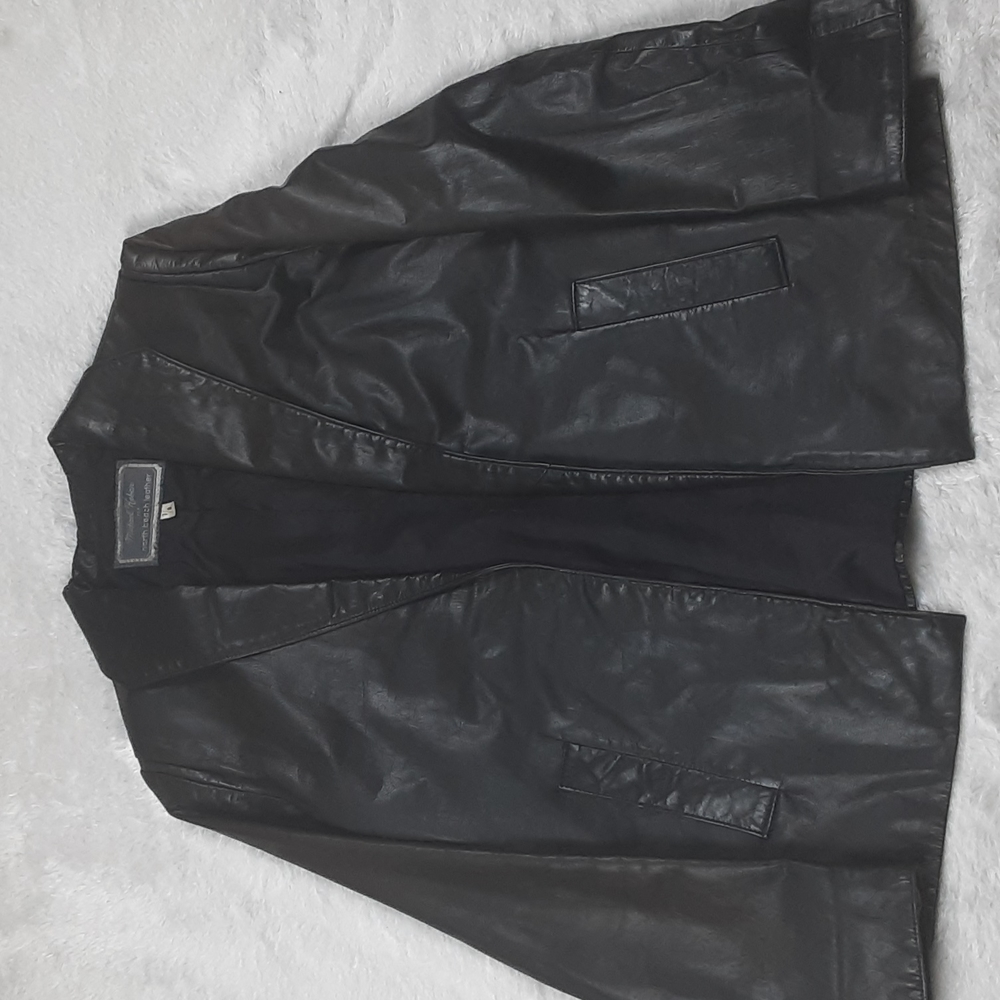 Michael Hoban North Beach Leather Jacket Dark brown Women's Sz. 7/8